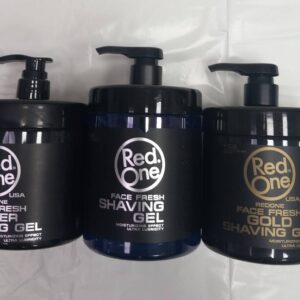 3 Unidades de Gel de afeitar de marca Red One  de RedOne 1L salen  a 7€ cada unidad