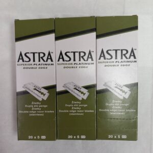 [3 uds] Cuchillas Astra 
Tiene 20×5 Doble Filo