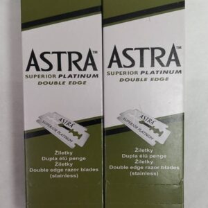 [2 uds] Cuchillas Astra 
Tiene 20×5 Doble Filo